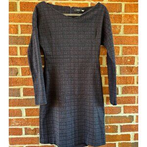 Theory Stretch Jacquard Sheath Dress Small